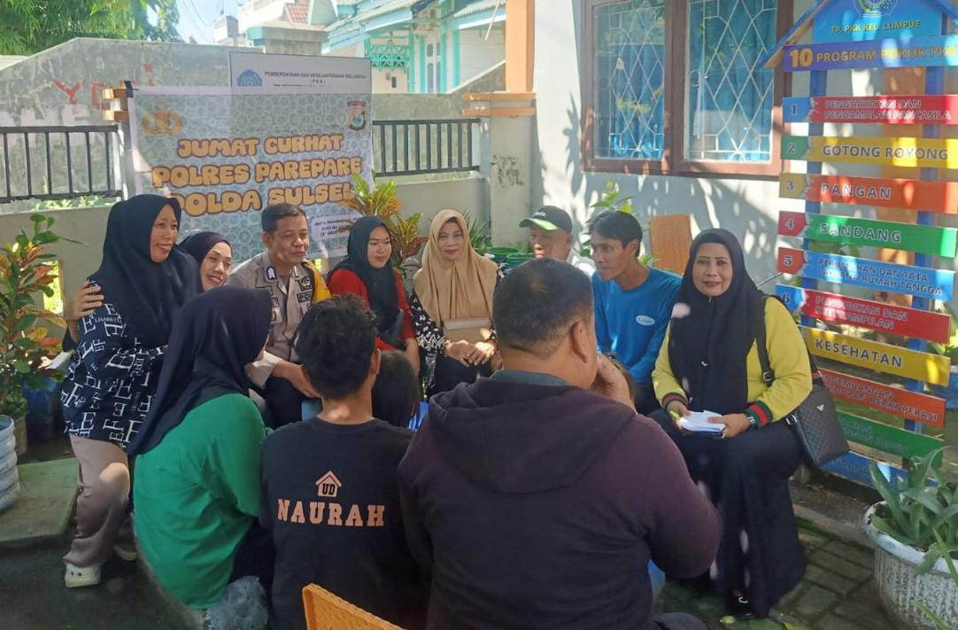 Jumat Curhat Polsek Bacukiki: Warga Minta Patroli Sentuh Kelompok Pemuda yang Kerap Nongkrong di Pantai Lumpue