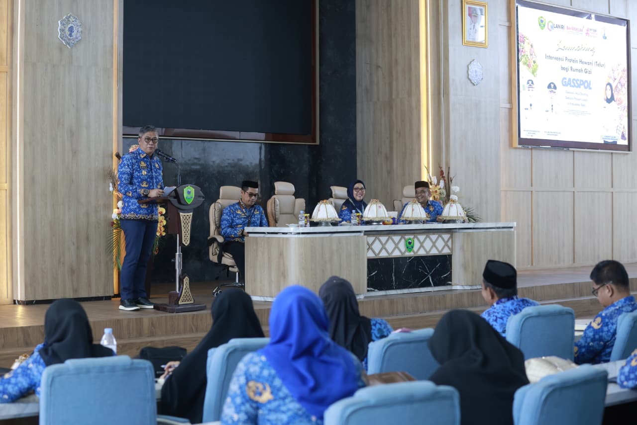 Wakil Bupati Barru Launching Intervensi Protein Hewani Telur Bagi Rumah GRI GASPOL