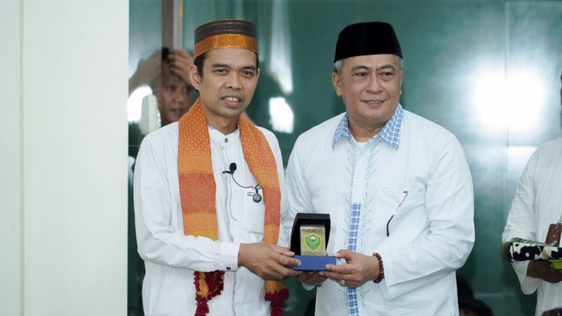 Wakil Bupati Barru Terima Kedatangan Ustaz Abdul Somad dan Nurdin Halid di Barru