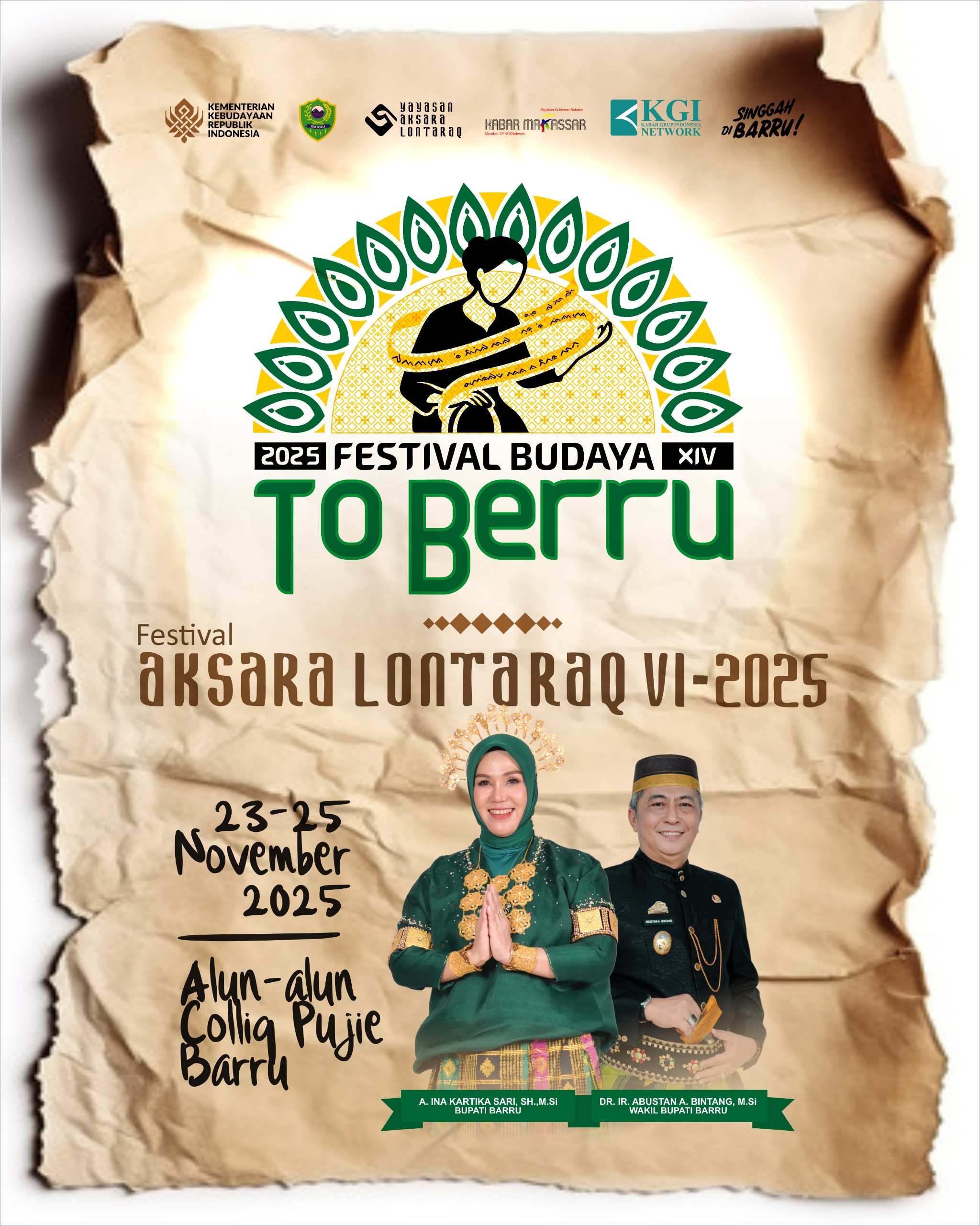 Meriahkan Festival Budaya To Berru dan Festival Aksara Lontaraq, Sajikan Berbagai Kegiatan Menarik
