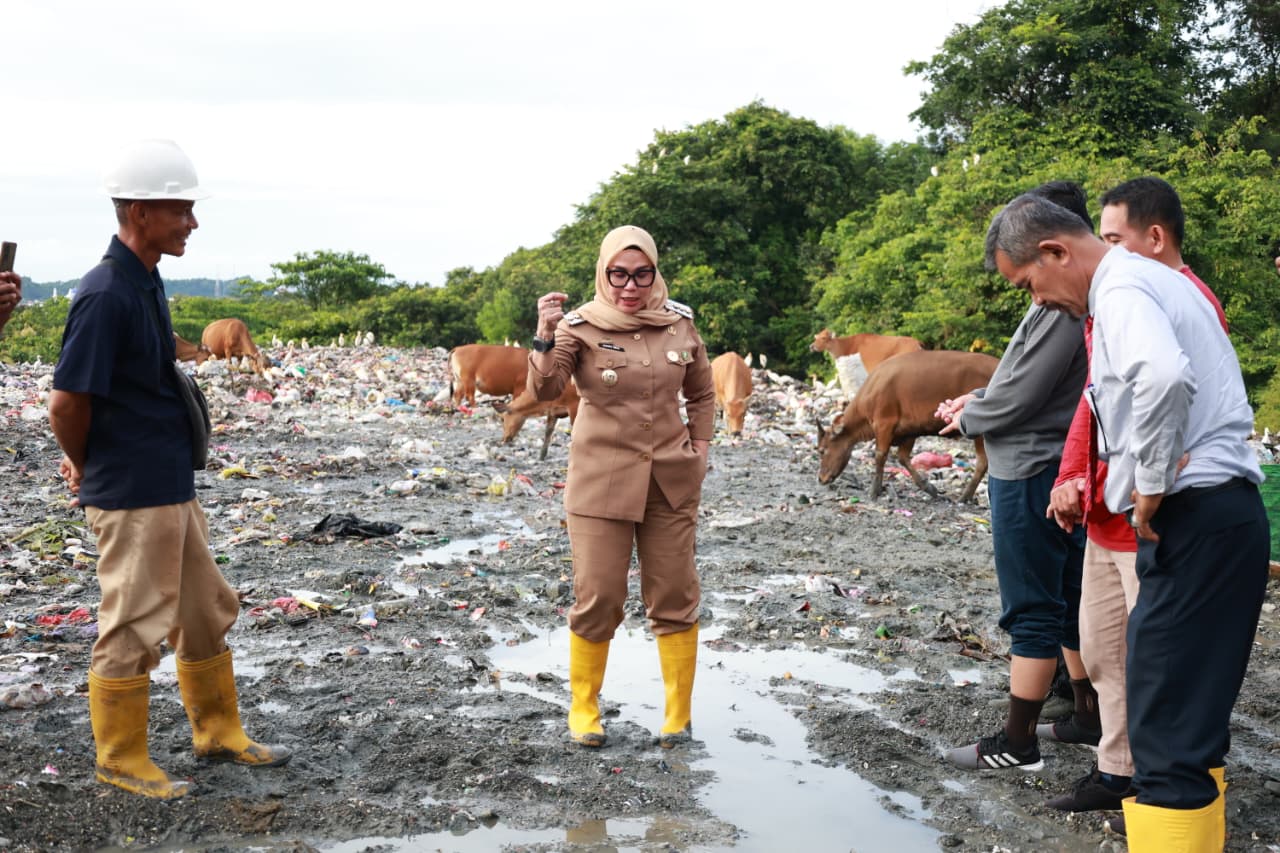 Optimalisasi Pengelolaan Sampah, Bupati Barru Tinjau TPA Sampah Bottolai 