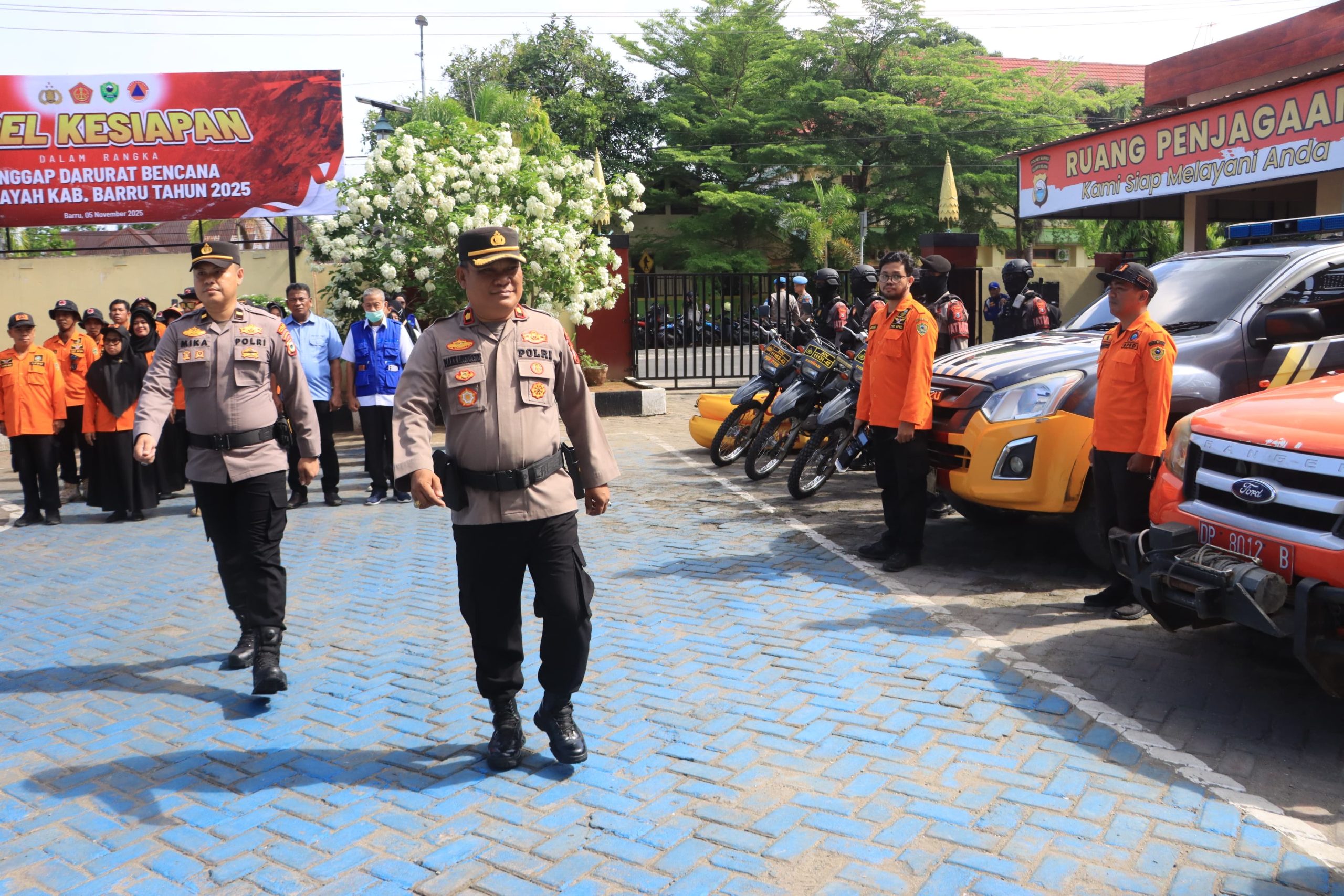 Wakapolres Barru Pimpin Apel Kesiapsiagaan Bencana Hidrometeorologi