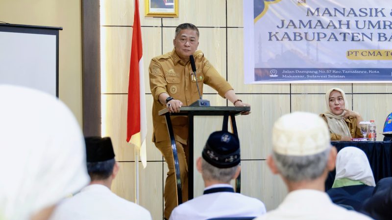 Abustan Hadiri Pelepasan Jamaah Umrah Pemerintah Kabupaten Barru