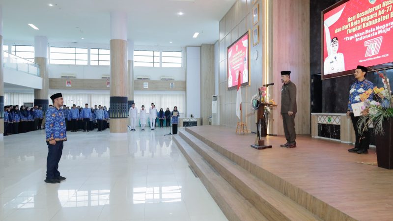 Pj Sekda Barru Pimpin Upacara HKN dirangkaikan Upacara Peringatan Hari Bela Negara ke-77