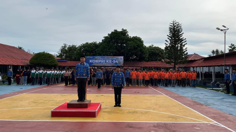 Mewujudkan Indonesia Maju, Rutan Pinrang Gelar Upacara Peringatan HUT ke-54 KORPRI