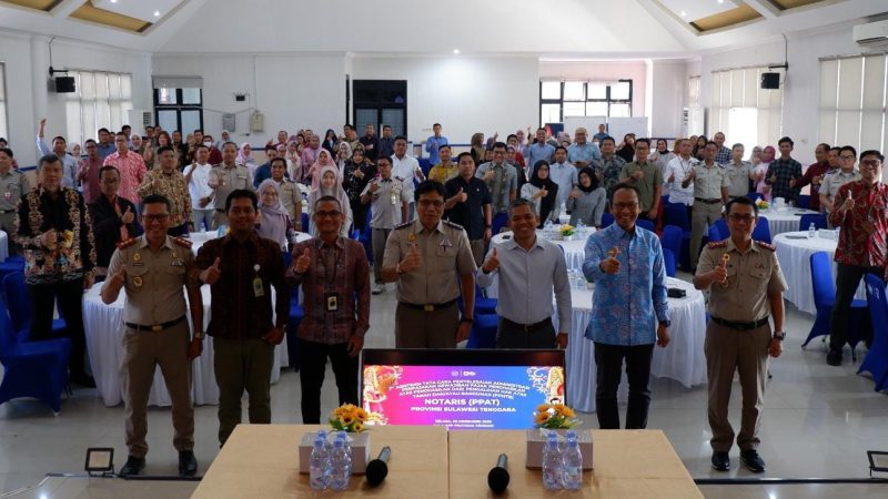 KPP Pratama Kendari, Kolaka, dan Baubau Gelar Sosialisasi Administrasi Perpajakan PHTB untuk PPAT se-Sulawesi Tenggara