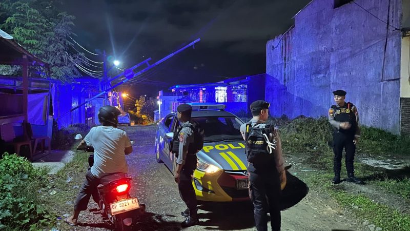 Patroli Malam Sat Samapta, Area Pemukiman Tetap jadi Prioritas, galang Hubungan dengan Warga