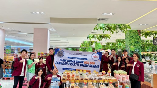 Edukasi Coretax oleh Tax Center STIE Ciputra Makassar Membantu Roti Sico Mengelola Pajak UMKM