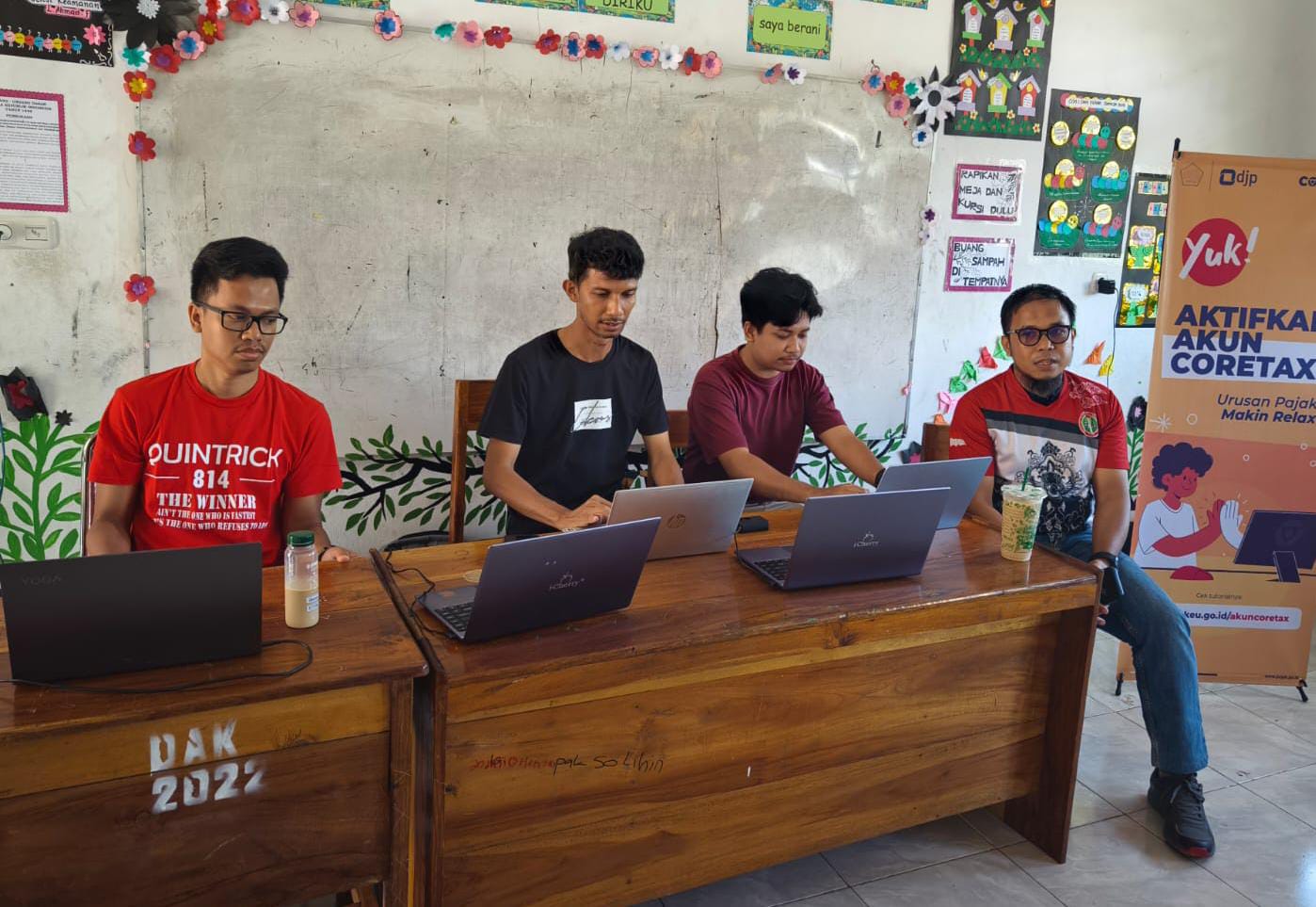 Jalin Sinergi, KP2KP Pasangkayu dengan PGRI Dapurang Gelar Layanan Aktivasi Coretax DJP