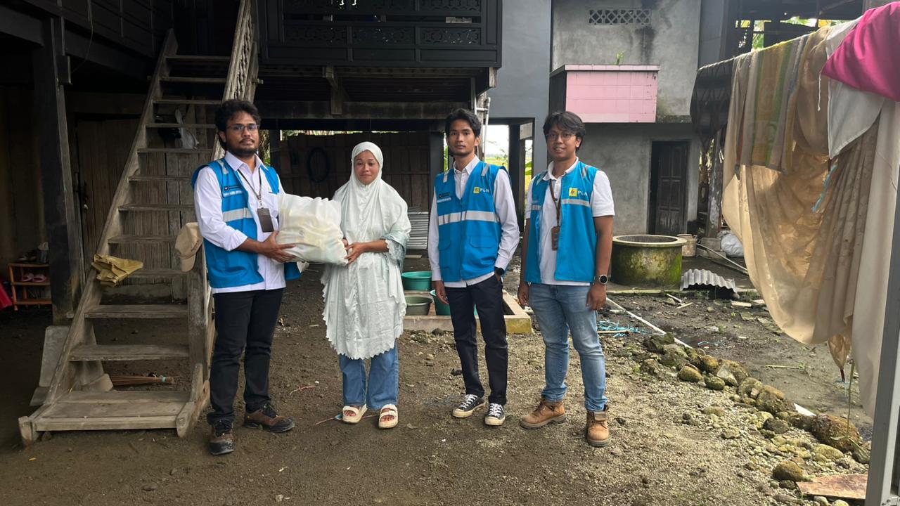 Empati PLN UP3 Pinrang untuk Korban Bencana Puting Beliung