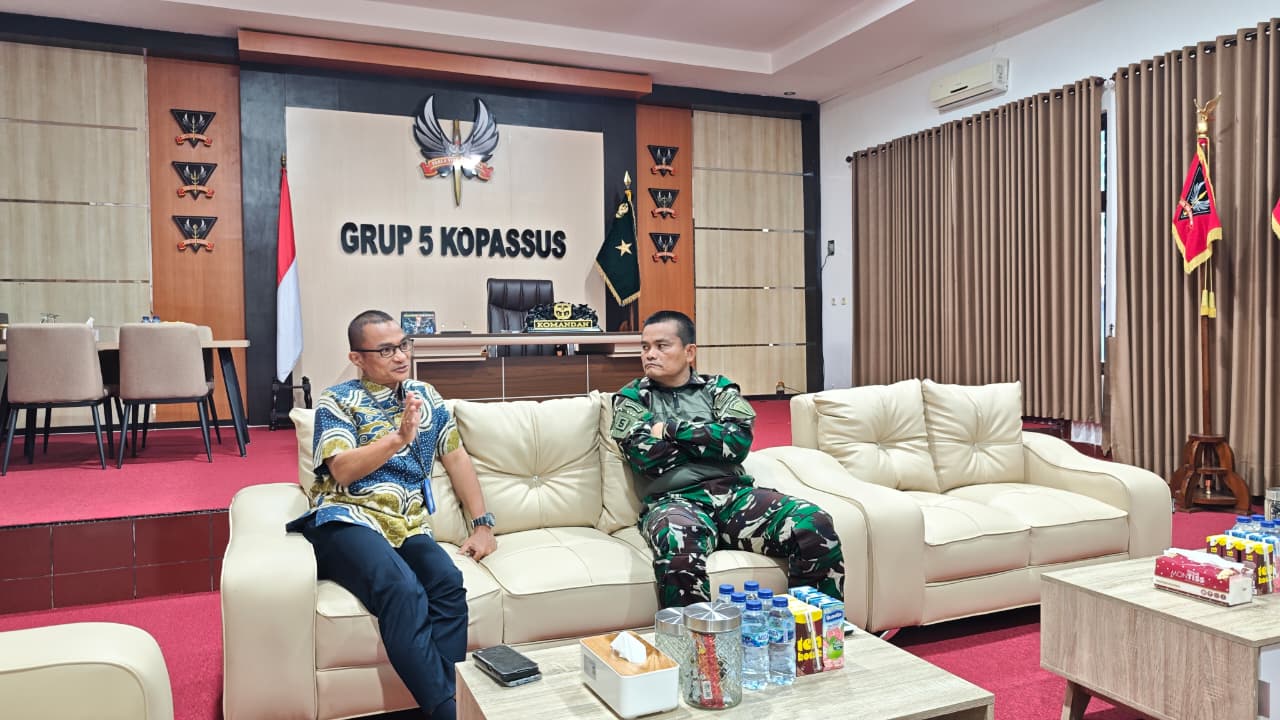 Jalin Sinergi, Pajak Kendari Audiensi dengan Grup 5 Kopassus Laksanakan Aktivasi Akun Coretax