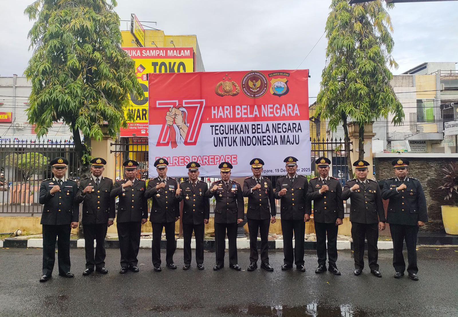 Polres Parepare Peringati Hari Bela Negara ke-77, Teguhkan Semangat Bela Negara untuk Indonesia Maju