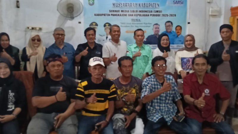 Hasil Muskab, Baharuddin Tatang Resmi Pimpin SMSI Pangkep Periode 2025-2028