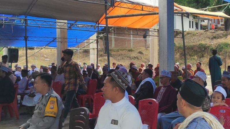 Kapolsek Bacukiki Hadiri Pertemuan Wali Santri dan Tasyukuran Khatmil Quran Ponpes Al-Fatah Darussalam