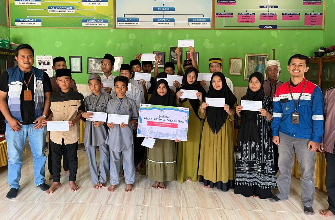 Pertamina Sulawesi Hadirkan Senyum di Panti Asuhan Kendari, Masih Dalam Rangka HUT ke-68