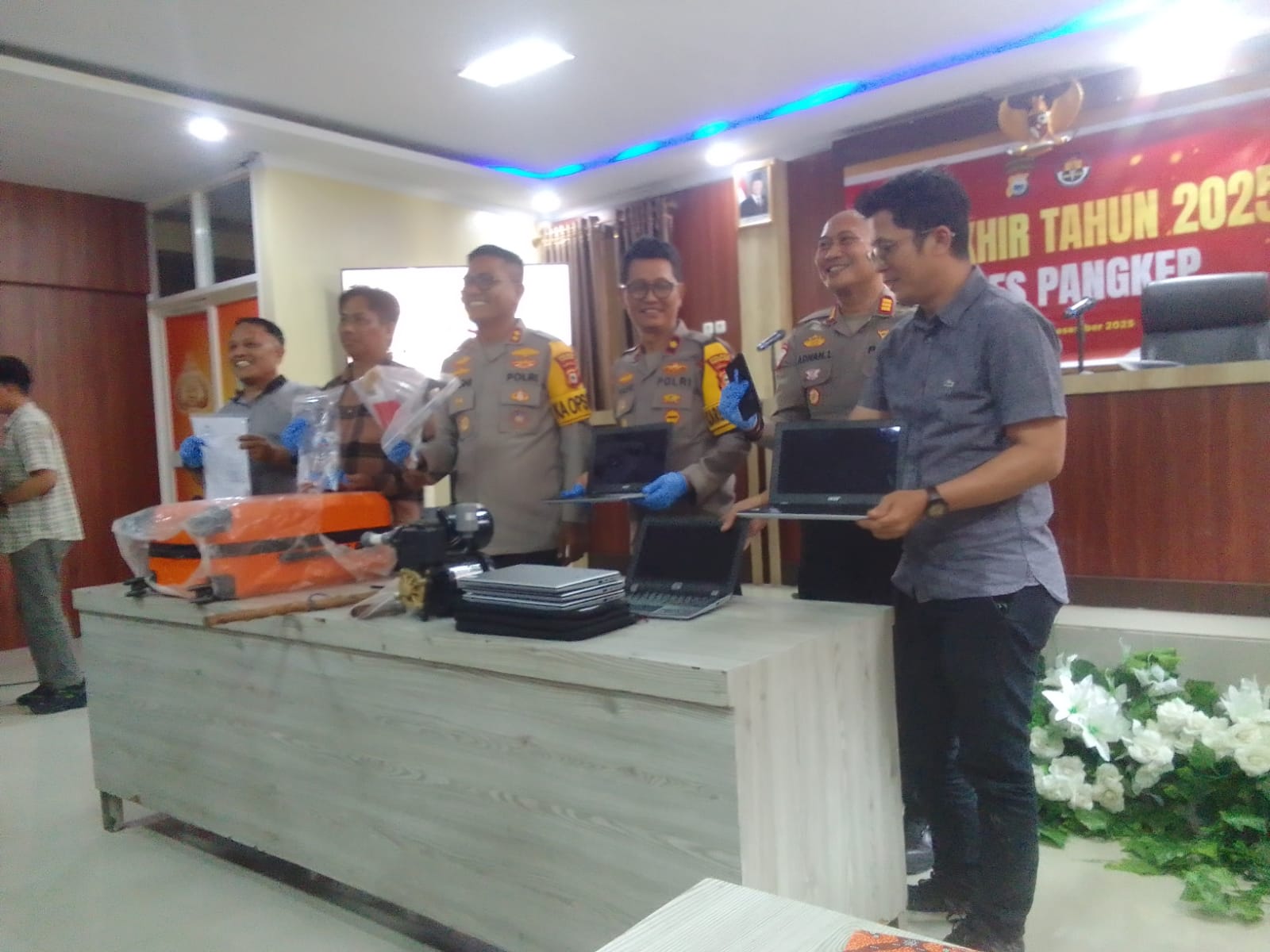 Akhir Tahun 2025, Kapolres Pangkep Paparkan Capaian Kinerja dan Optimisme Hadapi 2026