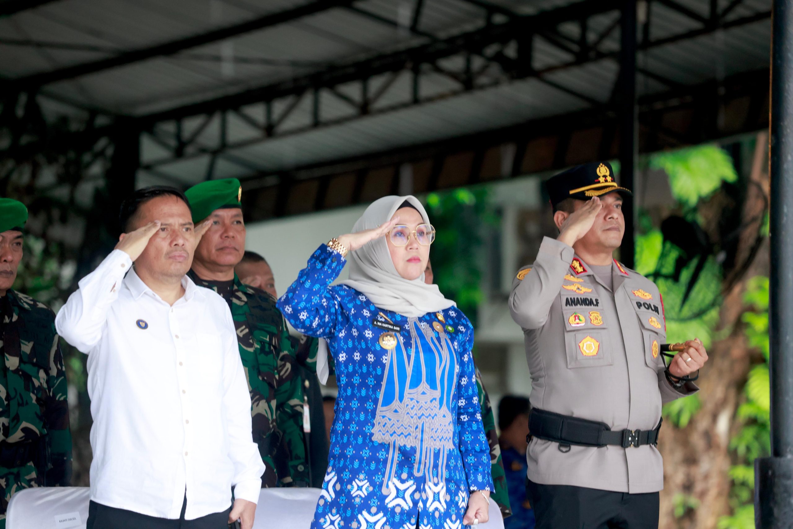 Bupati Barru Hadiri Upacara Peringatan Hari Juang Infanteri ke-77 di Markas Kodam XIV/Hasanuddin