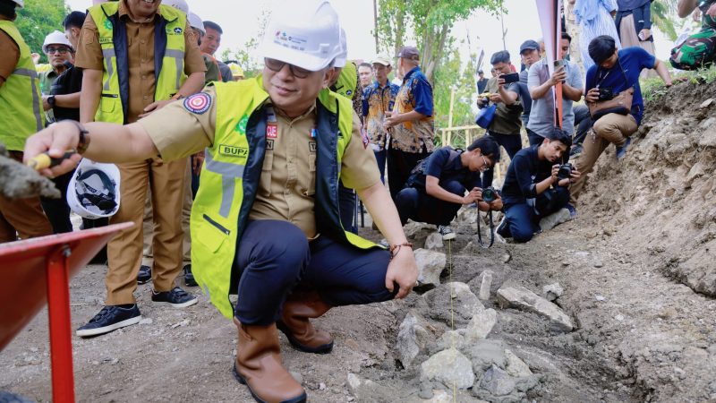 Komitmen Dukung Pembangunan Infrastruktur Daerah, Wabup Barru Hadiri Ground Breaking Preservasi Jalan Paket 4 MYC