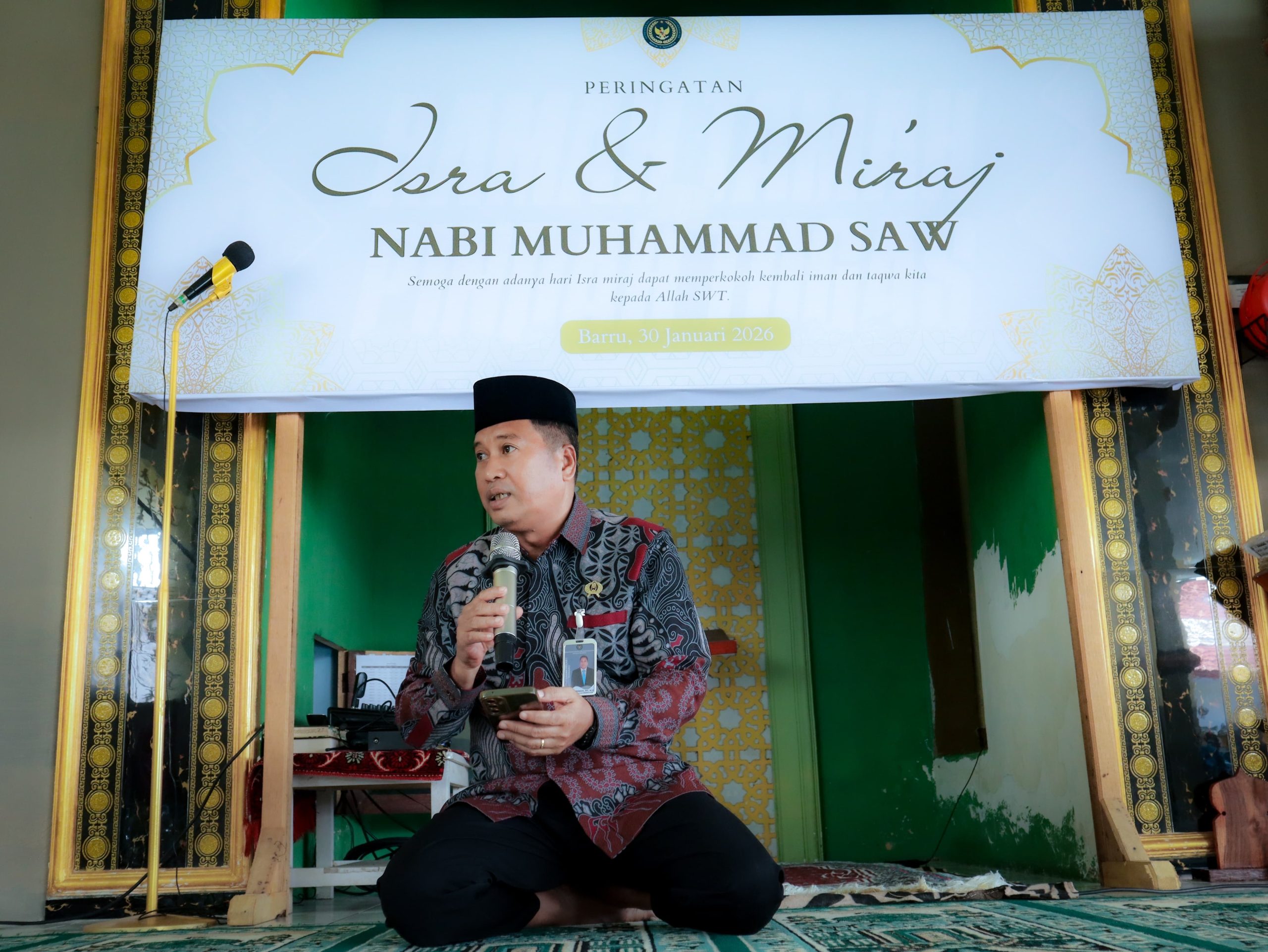 Rutan Kelas IIB Barru Gelar Isra Mi’raj, Perkuat Iman dan Kebersamaan