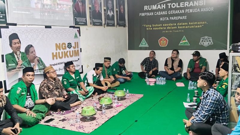 Gelar Ngaji Hukum, GP Ansor Parepare Bedah Wajah Baru KUHP Pasca-Era Kolonial
