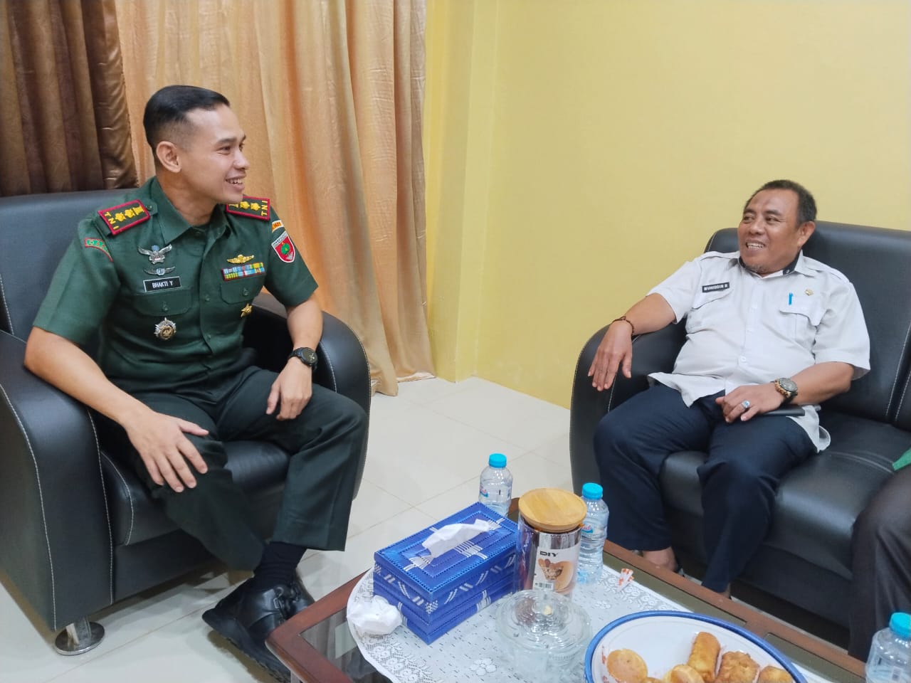 Kadis Pertanian Pangkep Terima Kunjungan Dandim 1421