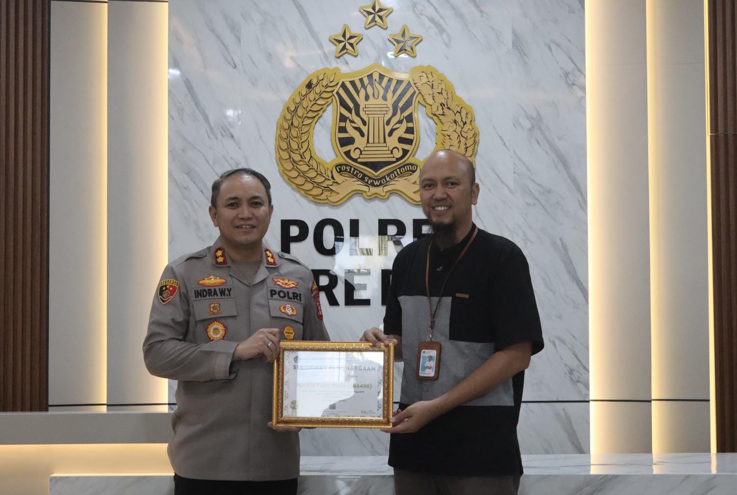 Polres Parepare Raih Penghargaan Nilai IKPA Tertinggi Semester II TA 2025