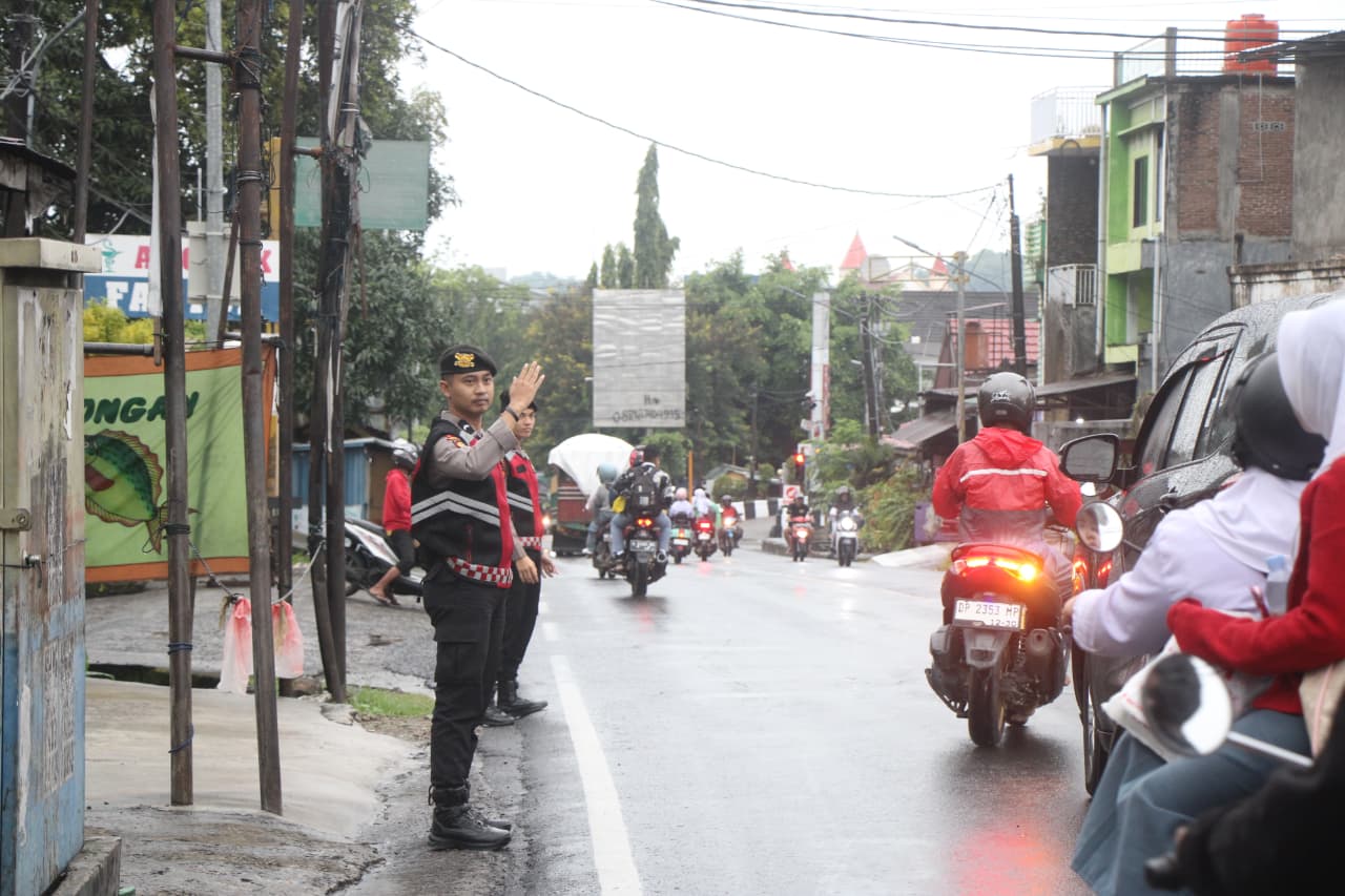 Penggelaran Personel Polres Parepare Pagi Hari, Fokus Pengendalian Lalu Lintas dan Peningkatan Keselamatan Pengguna Jalan