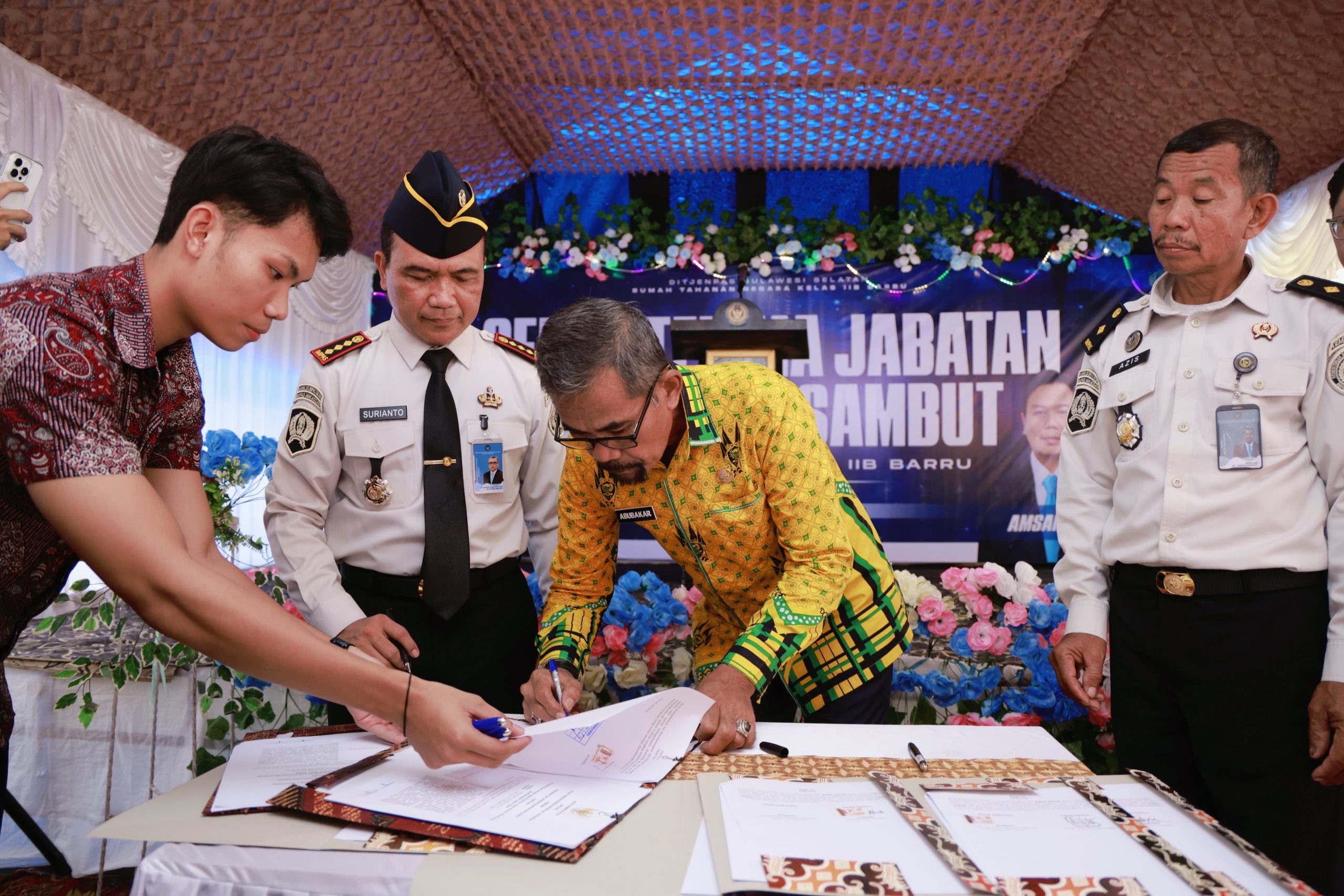 Sekda Barru Hadiri Sertijab & Pisah Sambut Karutan Kelas IIB Barru