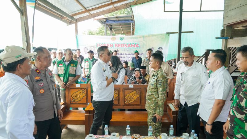 Wakil Bupati Barru Ikuti Panen Raya Bersama Prabowo Subianto Via Daring