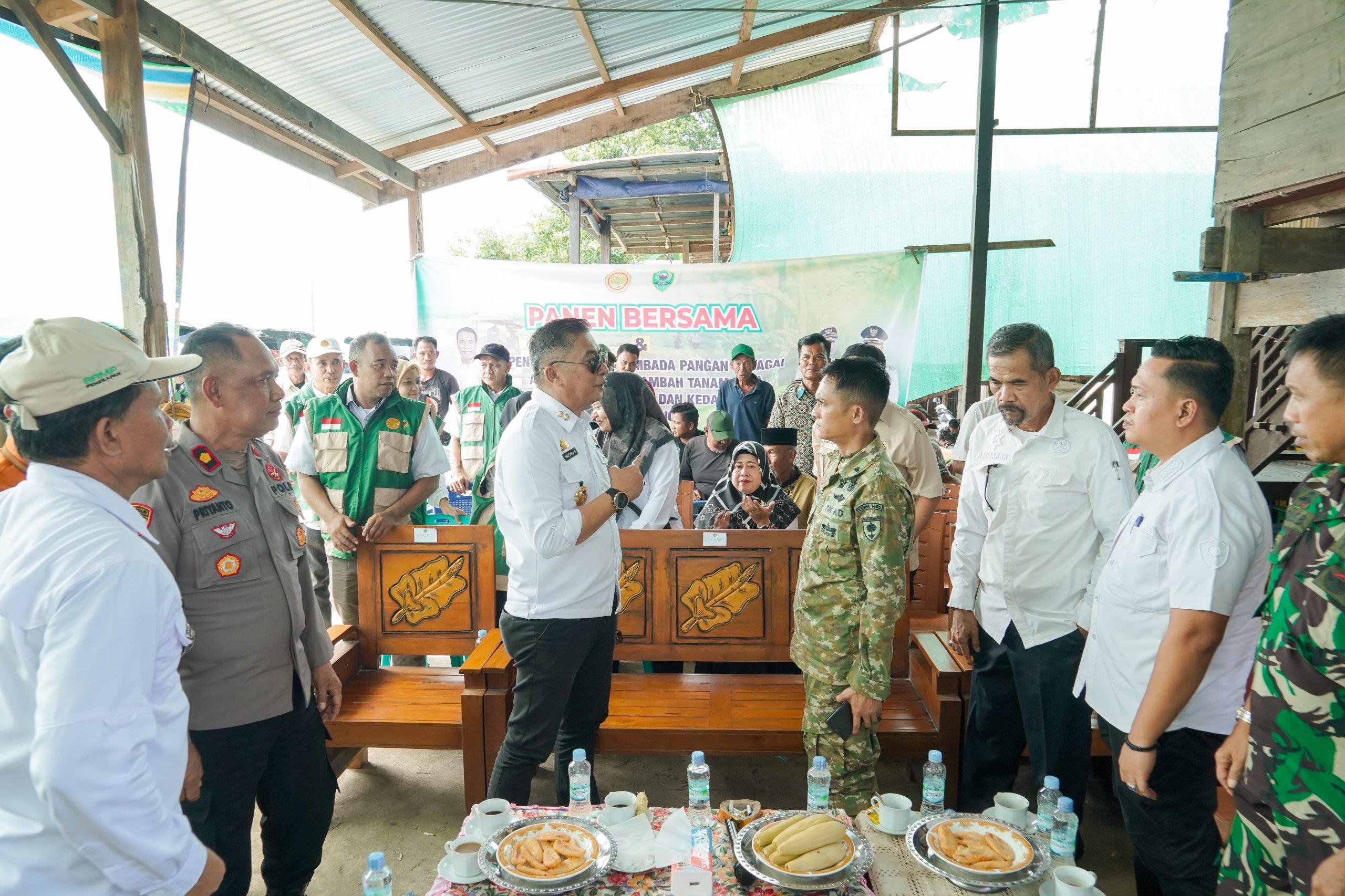 Wakil Bupati Barru Ikuti Panen Raya Bersama Prabowo Subianto Via Daring