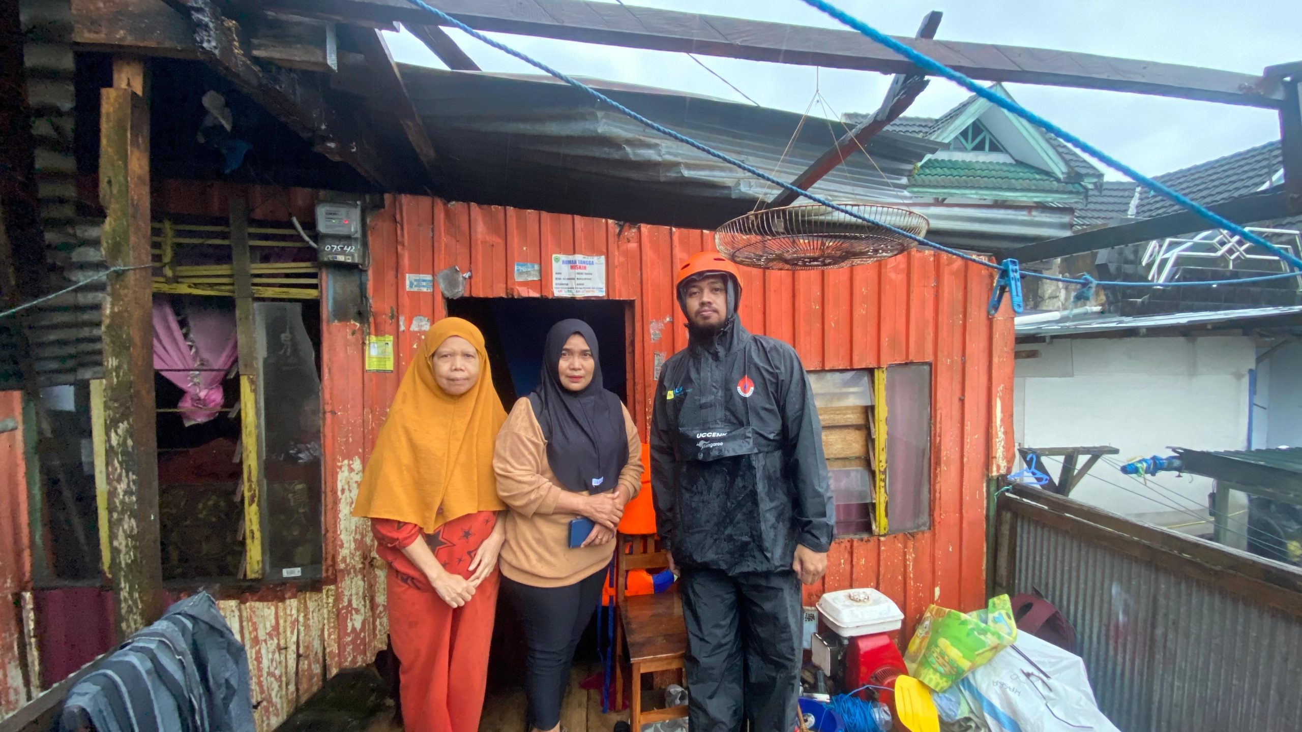 Laksanakan Arahan Bupati Barru, BPBD Respon Cepat Tangani 34 Rumah Terdampak Angin Kencang