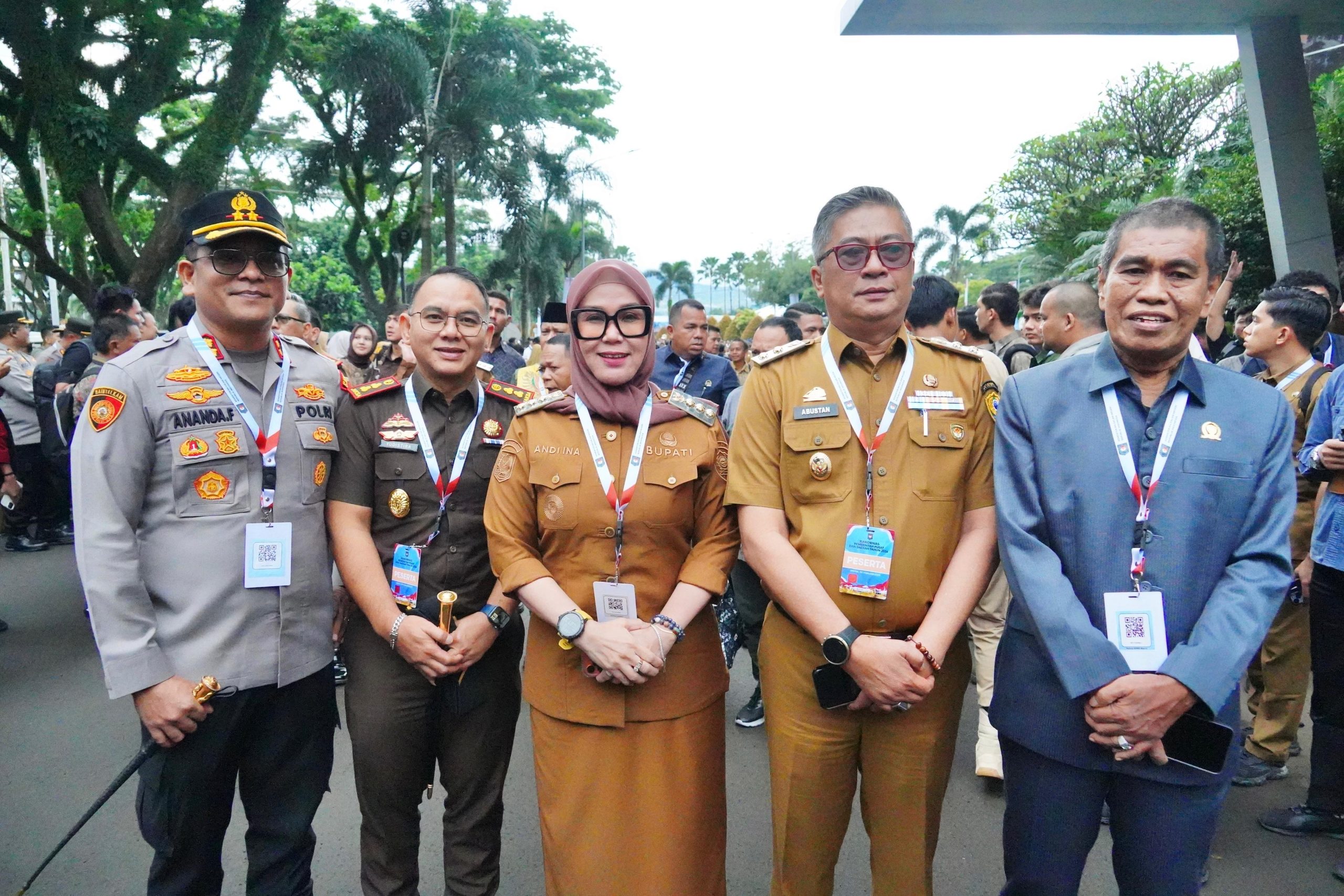 Bupati & Wakil Bupati Barru Ikuti Rakornas di Sentul Bogor, Perkuat Sinergi Pemerintah Pusat & Daerah