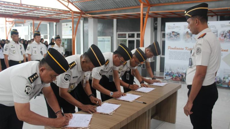 Lapas Parepare Teken Komitmen Bersama dan Pakta Integritas Pembangunan Zona Integritas Tahun 2026