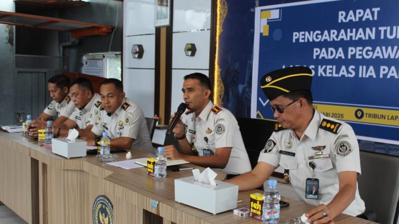 Lapas Parepare Laksanakan Rapat Pengarahan Tupoksi Pegawai