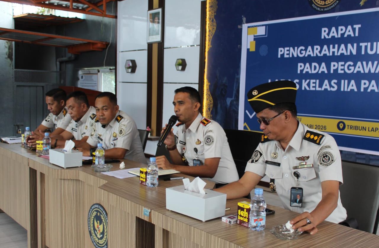 Lapas Parepare Laksanakan Rapat Pengarahan Tupoksi Pegawai