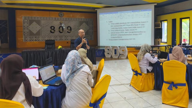 KPP Pratama Maros Gelar Sosialisasi Bukti Potong 1721 A2 bagi Bendaharawan Pemerintah