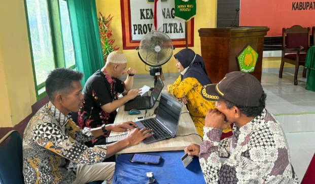 KP2KP Raha Berikan Asistensi Pengisian SPT Tahunan bagi Pegawai Kemenag Muna