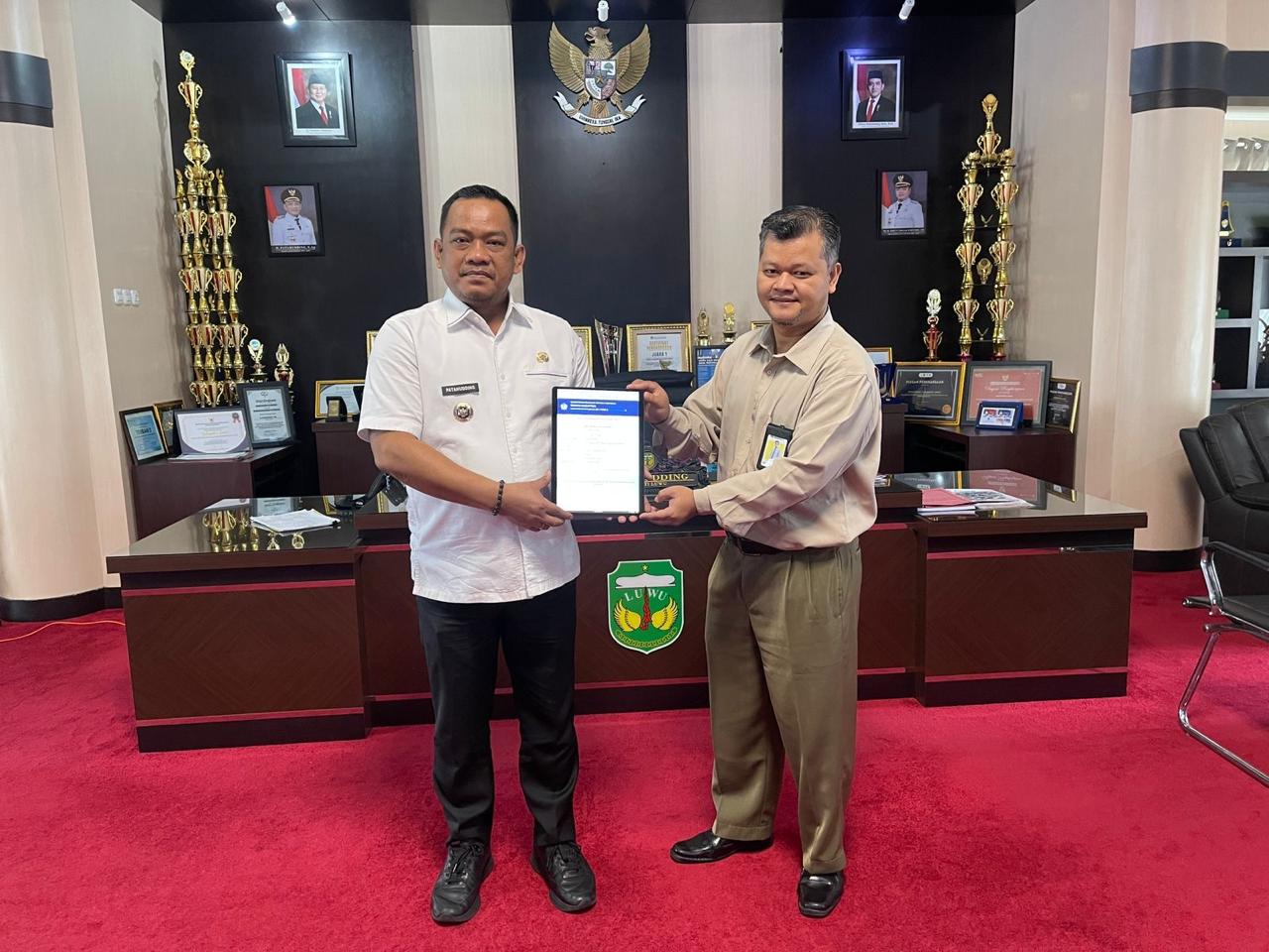 Bupati Luwu Lapor SPT Tahunan Lebih Awal, Terima Audiensi KPP Pratama Palopo