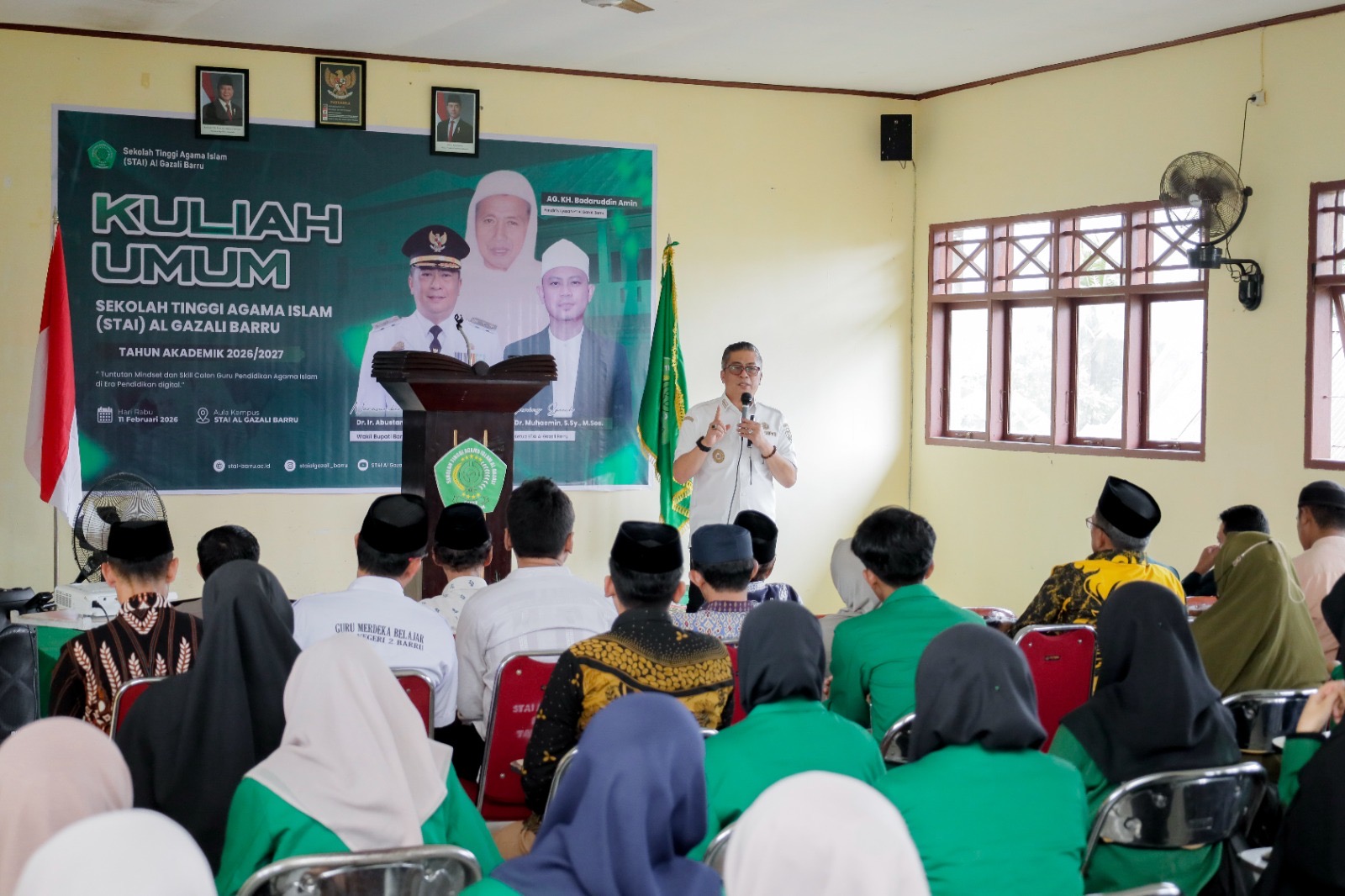 Wakil Bupati Barru Membawakan Materi Kuliah Umum di STAI Al Gazali, Bahas Transformasi Digital Dunia Pendidikan