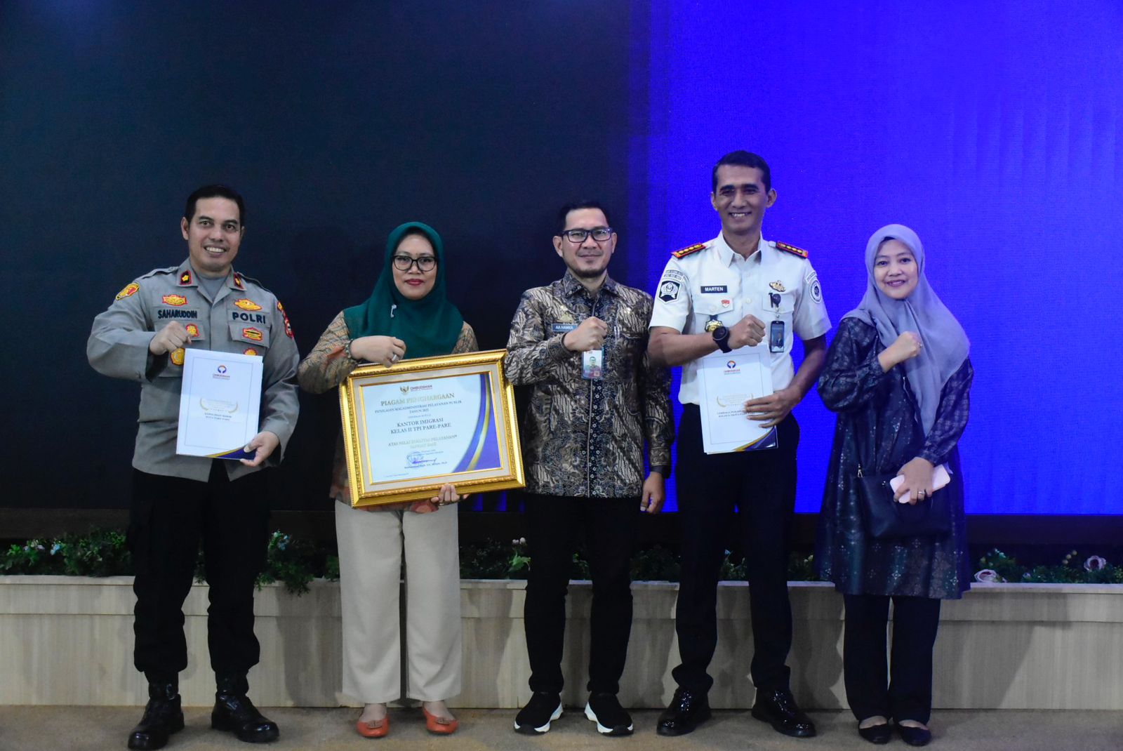 Lapas Parepare Raih Predikat Kualitas Baik dalam Penilaian Maladministrasi Pelayanan Publik Tahun 2025