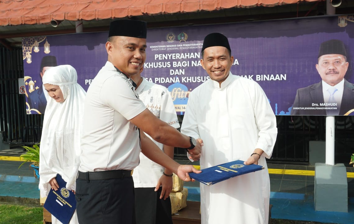 103 Warga Binaan Rutan Pinrang Terima Remisi Khusus Hari Raya Idulfitri, Satu Orang Langsung Bebas