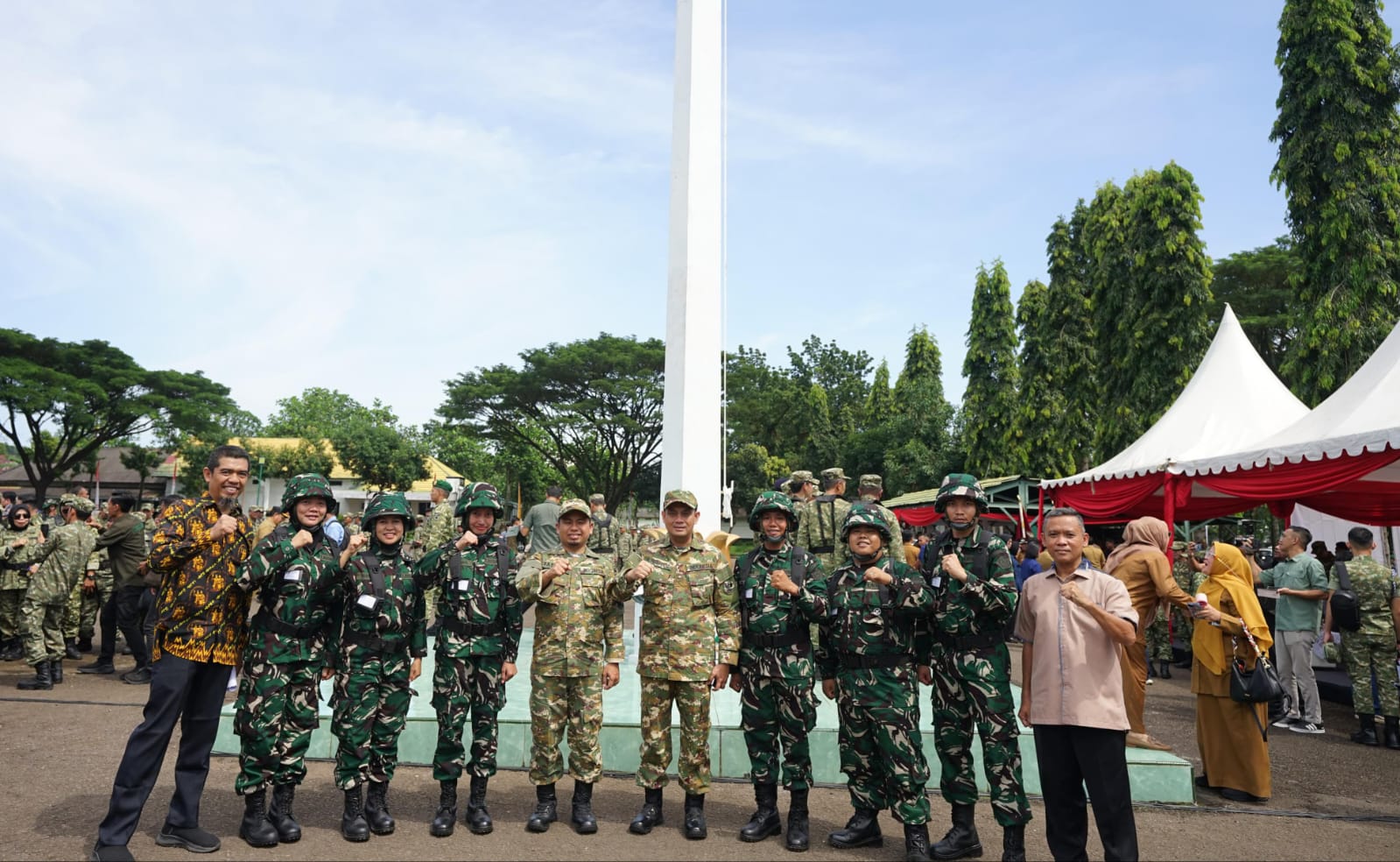 Wali Kota Parepare Semangati ASN Ikuti Latsarmil Komcad di Rindam XIV/Hasanuddin