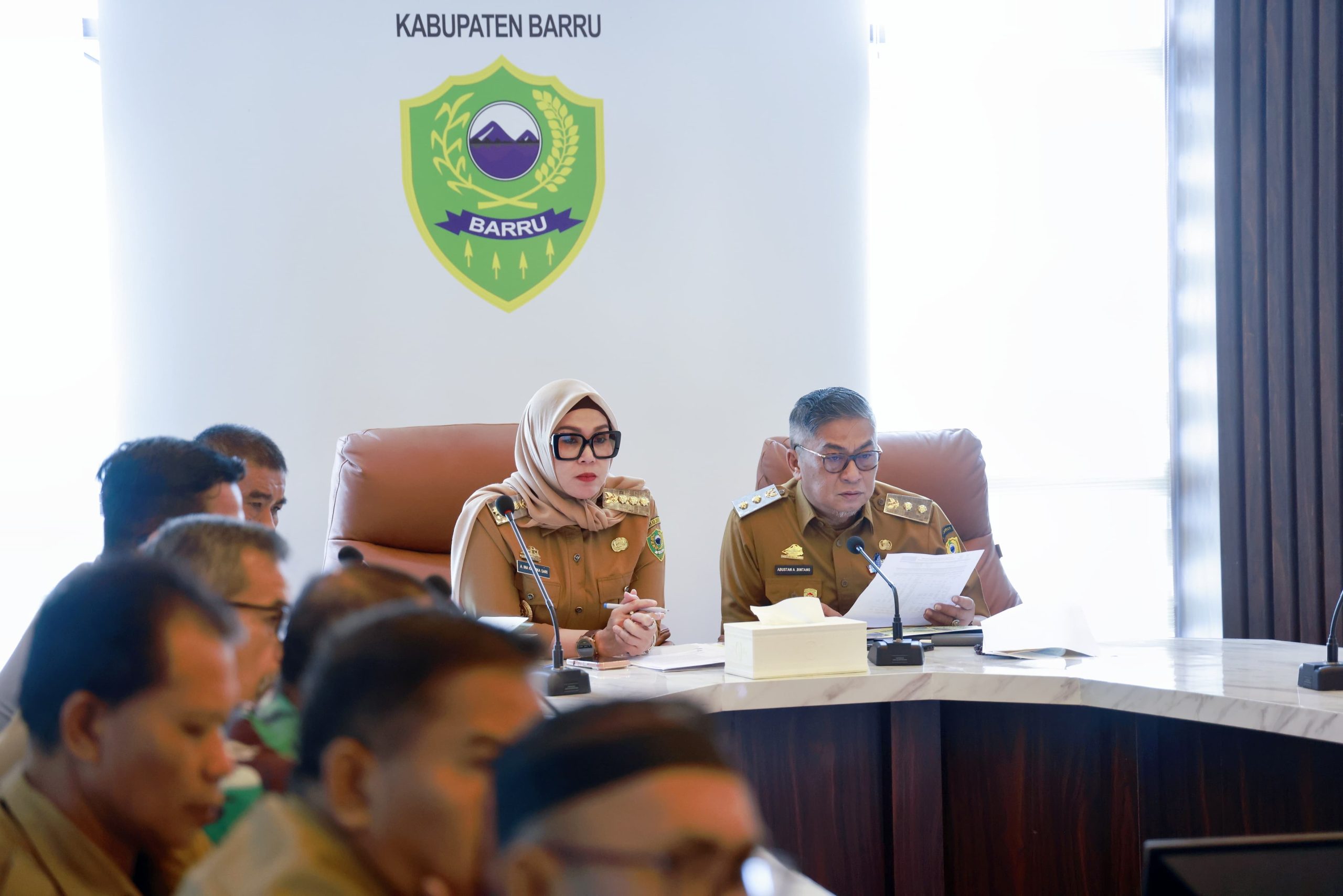 Bupati & Wakil Bupati Barru Ikuti Rakor Mendagri Via Virtual Bahas Pengendalian Inflasi Daerah