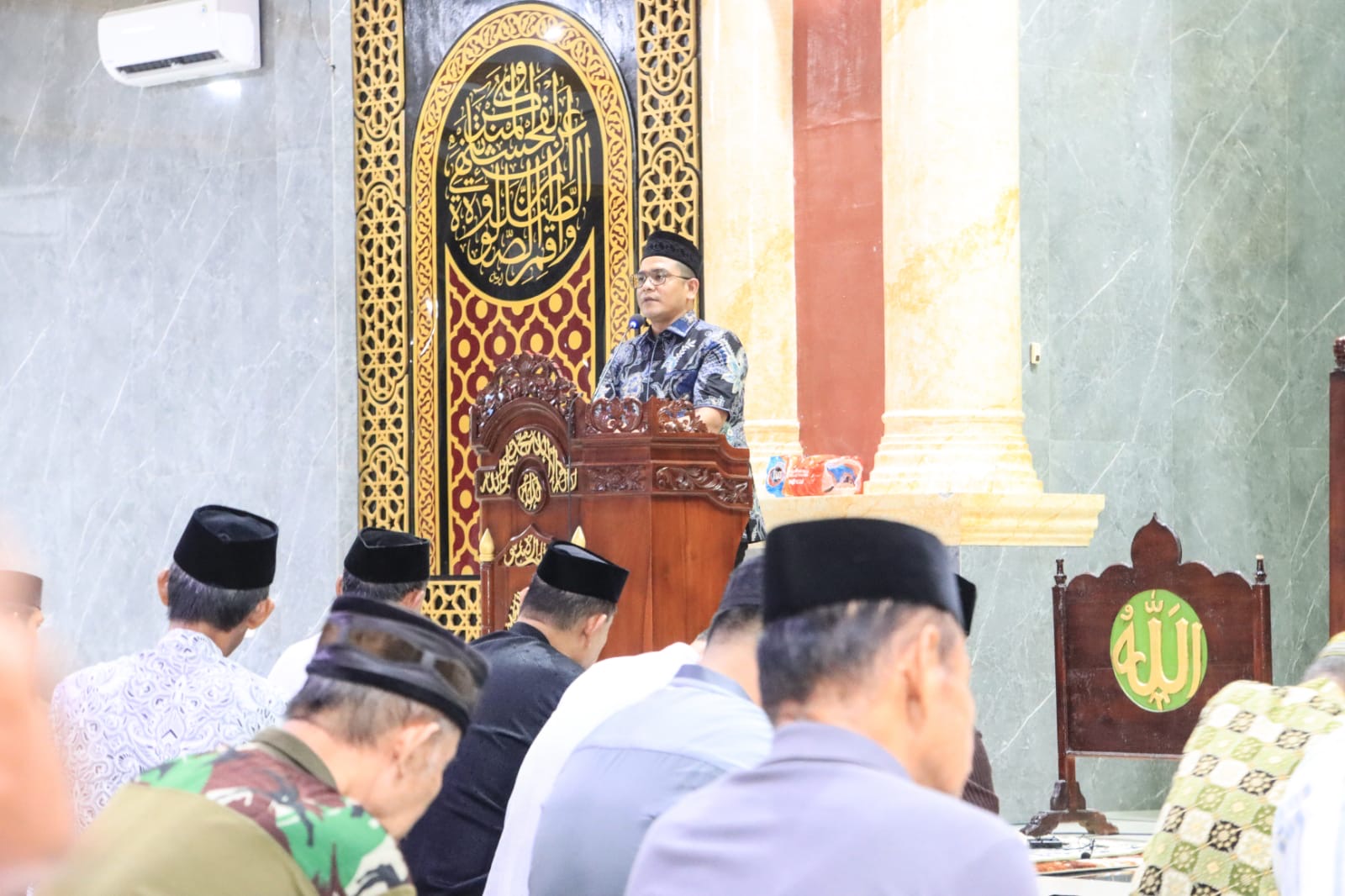 Kapolres Barru AKBP Ananda Fauzi Harahap Safari Ramadan di Masjid Al-Jawahir Mangempang