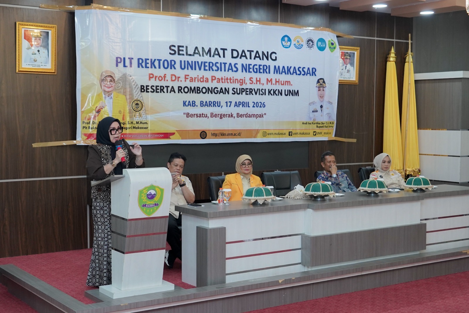 Terima Mahasiswa KKN UNM, Bupati Barru Tegaskan Komitmen Dukung Penguatan Sektor Pendidikan