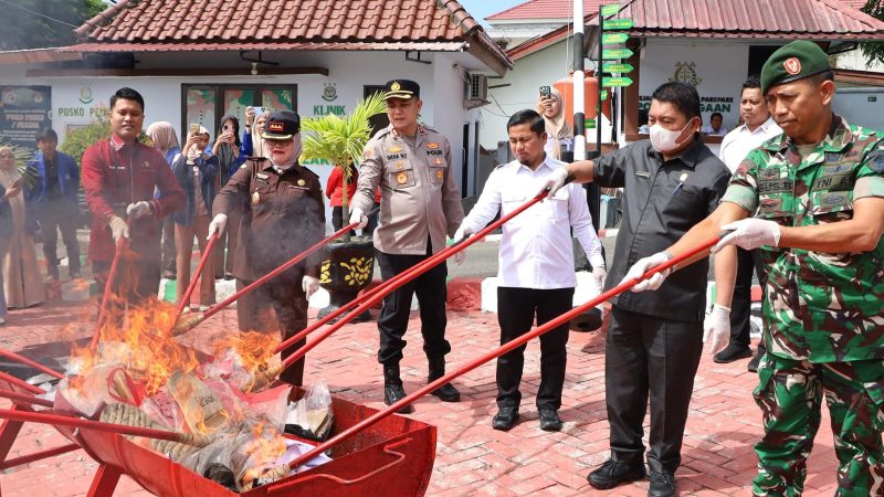 Pemusnahan Barang Rampasan 2026, Tasming Hamid Dorong Kolaborasi Berantas Narkoba di Parepare
