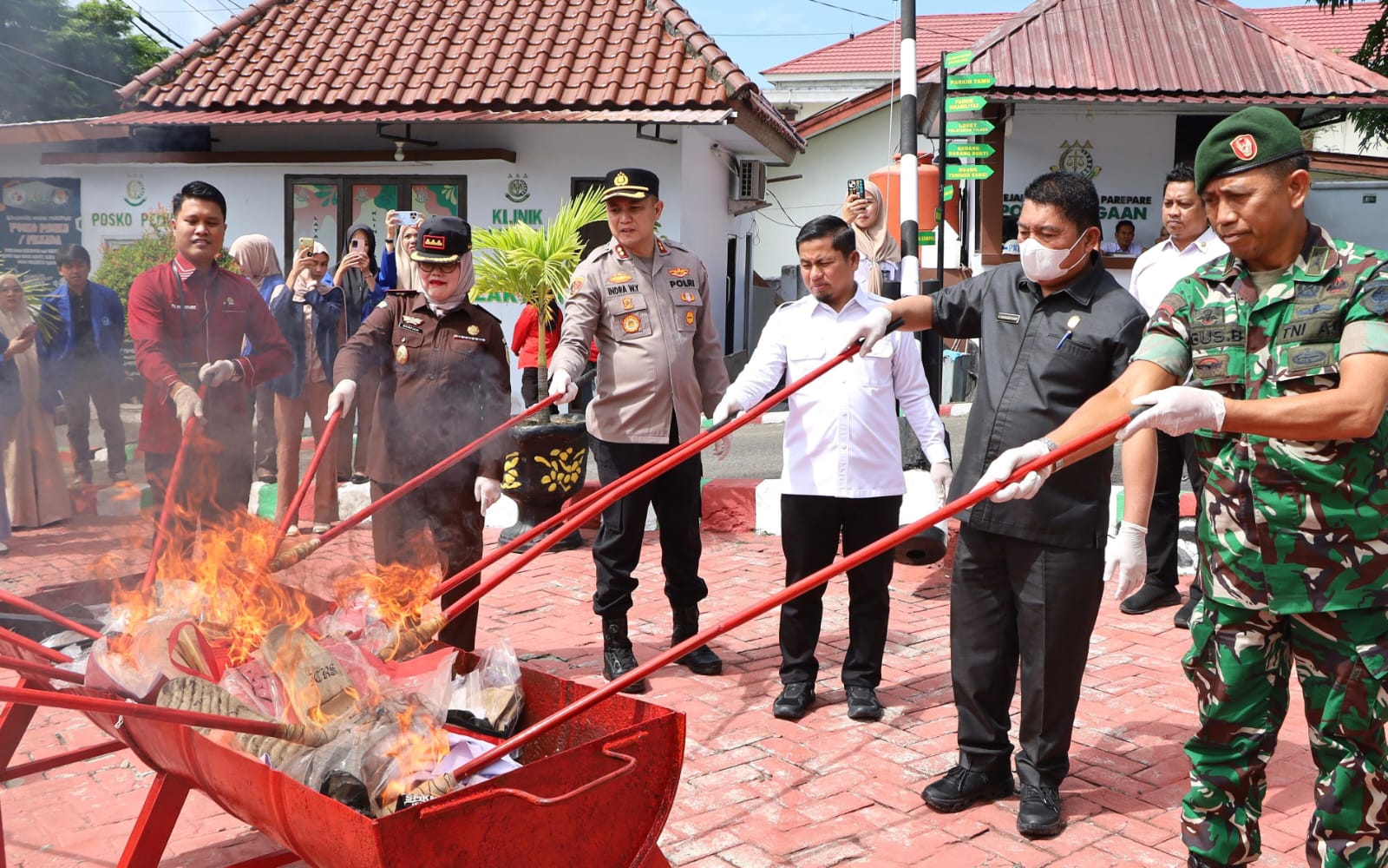 Pemusnahan Barang Rampasan 2026, Tasming Hamid Dorong Kolaborasi Berantas Narkoba di Parepare