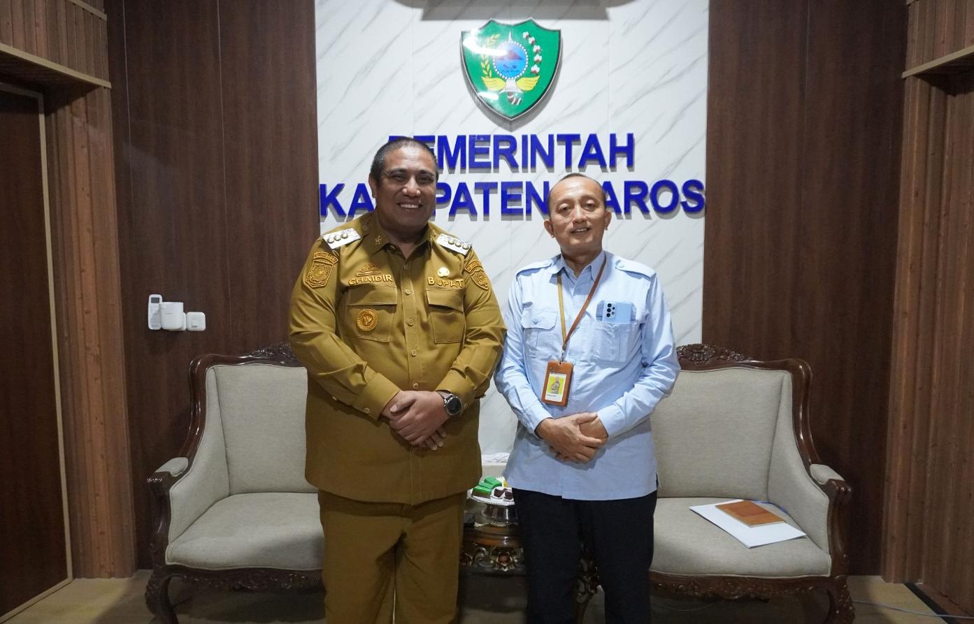 Kepala KPP Pratama Maros Adakan Kunjungan Kerja ke Bupati Chaidir Syam