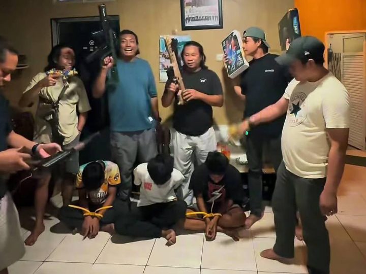 Tiga Pemuda Dibekuk Resmob Polres Parepare, Puluhan Senjata Mainan Dicuri dari Mobil Warga