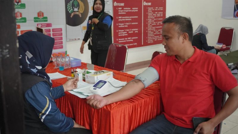 Sambut Hari Bakti Pemasyarakatan ke-62, Rutan Pinrang Gelar Donor Darah